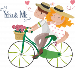 Love couple Sticker Marriage Illustration - Valentine's Day material ...