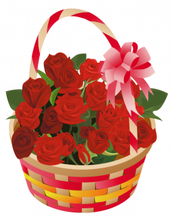 Roses Basket PNG Clipart | Gallery Yopriceville - High-Quality ...