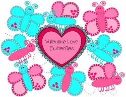 Valentine Love Butterflies – 8 butterflies and heart trails to use ...