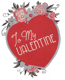 Leaping Frog Designs: Free Vintage Clip Art To My Valentine Greeting ...