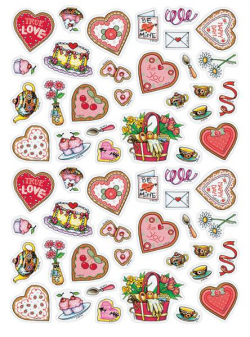Valentine Stickers - Mary Engelbreit