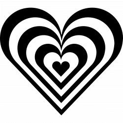 Clipart - zebra heart