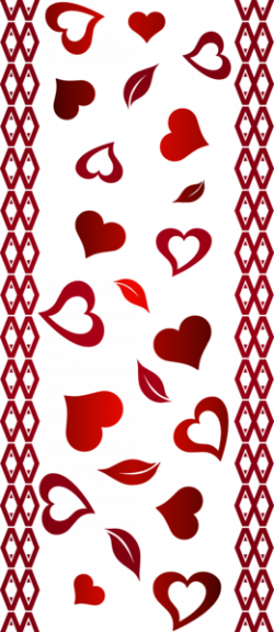 Valentine's Day Border Transparent PNG Clip Art Image | serce ...