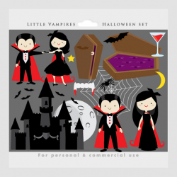 Vampire clipart Halloween clip art vampires cute little