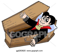 Stock Illustration - Vampire in coffin. Clipart gg5263620 ...