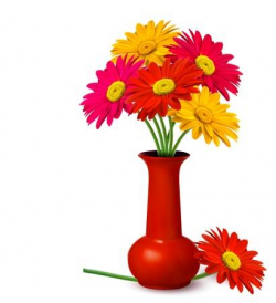 Vase of flowers clipart 1 » Clipart Station