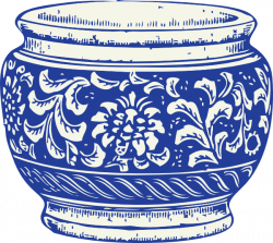 Blue And White Vase Clip Art at Clker.com - vector clip art online ...