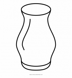 Vase Coloring Page - Line Art, Transparent Png Download For ...