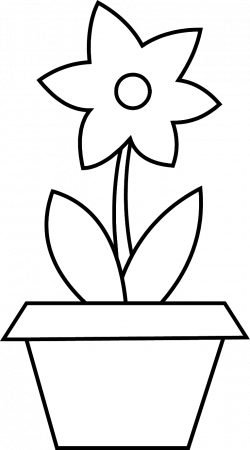 Flower Pot Coloring Page - www.bpsc-conf.org