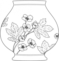 Vase coloring page | Free Printable Coloring Pages