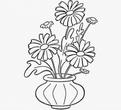24 Inspirational Easy Drawing Of Flower Vase | Flower in ...