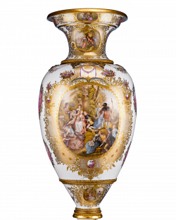 Antique Porcelain, German KPM, Porcelain Vase and Plinth | M.S. Rau ...
