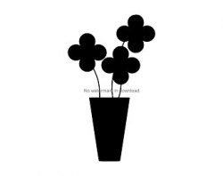 Flower vase svg | Etsy