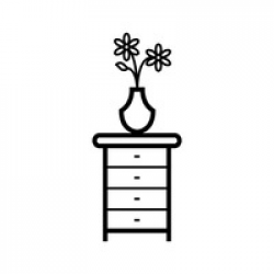 Flower Vase Clipart Black And White | Free download best ...