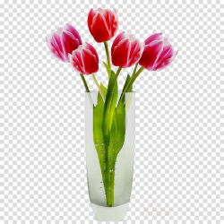 Flower In Vase clipart - Flower, Tulip, Pink, transparent ...