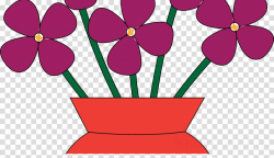 Flower In Vase clipart - Flower, Pink, Purple, transparent ...