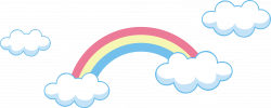 Cloud Euclidean vector Rainbow - Rainbow png vector element 3323 ...