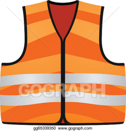 Vector Clipart - Orange vest. Vector Illustration gg65339350 ...