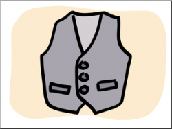 Clip Art: Basic Words: Vest Color Unlabeled I abcteach.com ...