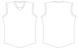 V-neck sleeveless shirt sketch illustration, T-shirt ...