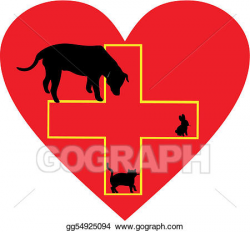 Vector Art - Small animal care help sign. Clipart Drawing ...