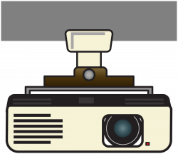Clipart - Video projector - roof mounted version