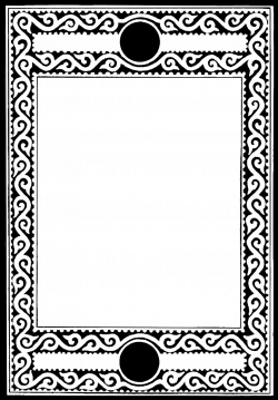 Black and White Frame for Scrapbooking & Other Creative Projects
