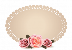 Design Free Logo: Vintage Roses frame Logo Template