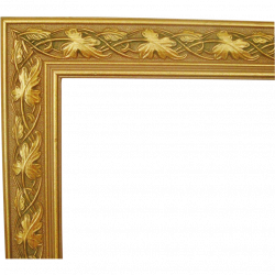 1 of 2 Wood Picture Frames Gold & Green for Paintings Prints ...