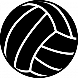 volleyball clipart black and white - OurClipart