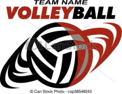 Vector - volleyball - stock illustration, royalty free ...