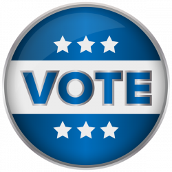 Blue Badge Vote PNG Clip Art Image | Gallery Yopriceville - High ...