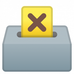 Ballot box with ballot Icon | Noto Emoji Objects Iconset | Google