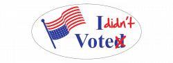 I didn't vote sticker - Dennis Ricci