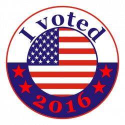 I Voted Stickers by Michael Johnson