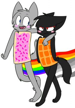 Nyan Cat And Waffle Cat. GaMERCaT - Sloth Science by celesse on ...