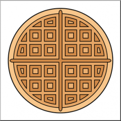 Clip Art: Waffle 2 Color I abcteach.com | abcteach