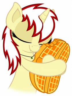 Commission: Pixel Dot and her waffle by ZuTheSkunk on DeviantArt