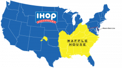 Map: Do You Live In IHOP America Or Waffle House America?