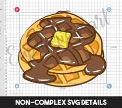 Waffle svg, waffle clipart, pancake svg, pancake clipart, wheat cake,  breakfast cake, crepe svg