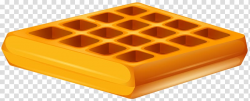 Square orange container graphic, Ice cream Belgian waffle ...
