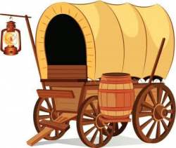 Coboy Caravan | western | Covered wagon, Art clipart, Clip art