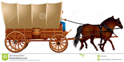 Wild West clipart covered wagon #2 | me | Horse drawn wagon ...