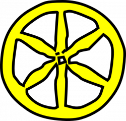 Yellow Wheel Clip Art at Clker.com - vector clip art online, royalty ...