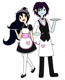 Waitress Marceline and Waiter Marshall Lee at your service ...
