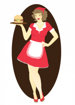 Retro Waitress by RAWr-its-ASH on DeviantArt