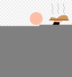 Hand Clipart Waiter - Waiter Cartoon Transparent Background ...