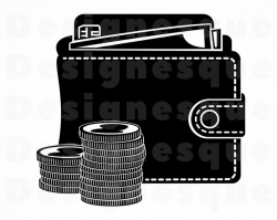 Money Svg, Wallet SVG, Coins Svs, Money Clipart, Money Files for Cricut,  Money Cut Files For Silhouette, Money Dxf, Money Png, Eps, Vector