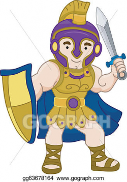 Vector Stock - Ancient greek warrior. Stock Clip Art ...