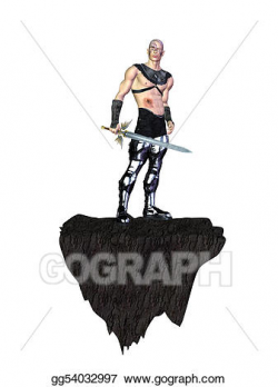 Stock Illustration - Male warrior. Clipart Drawing ...